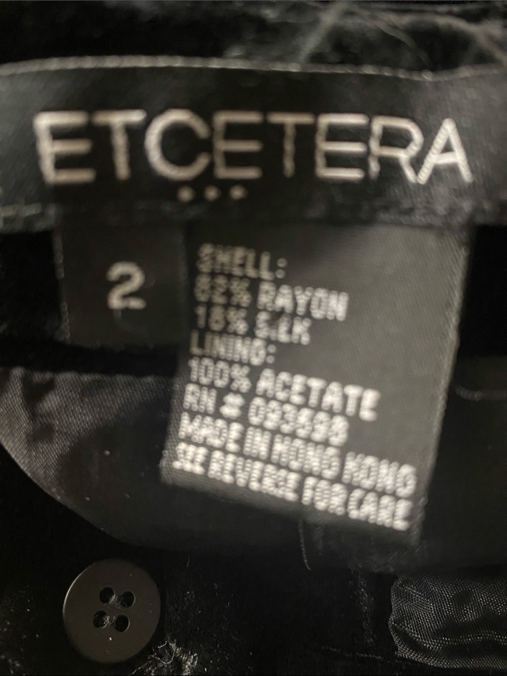 ETCETERA 2-pair size 2 pants. One suede other velvet - Picture 2 of 6